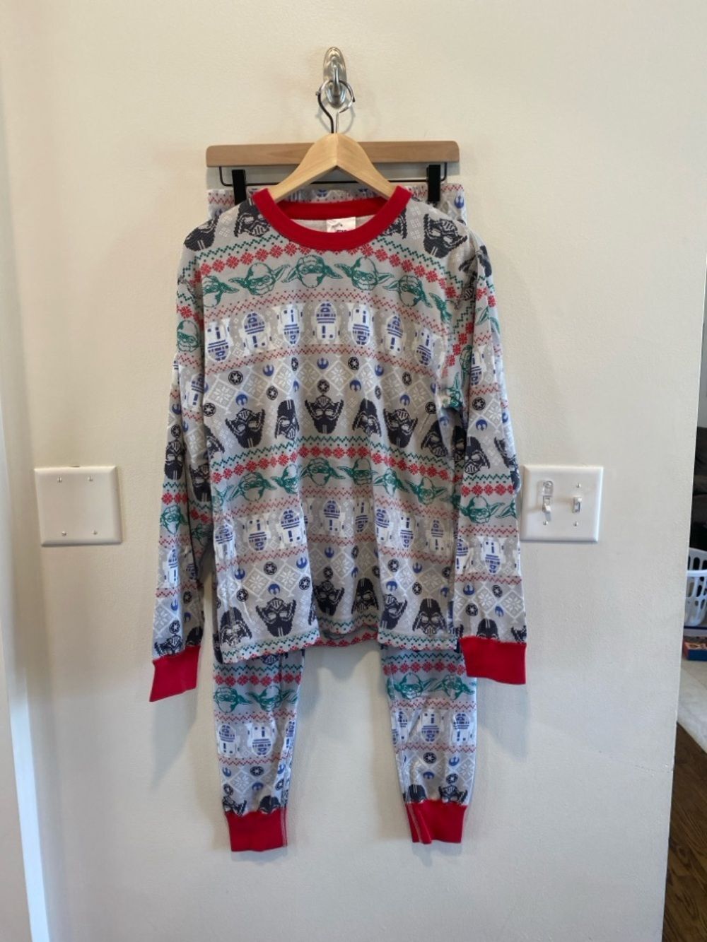 Hanna Andersson Star Wars pajama set unisex medium top large pants organic